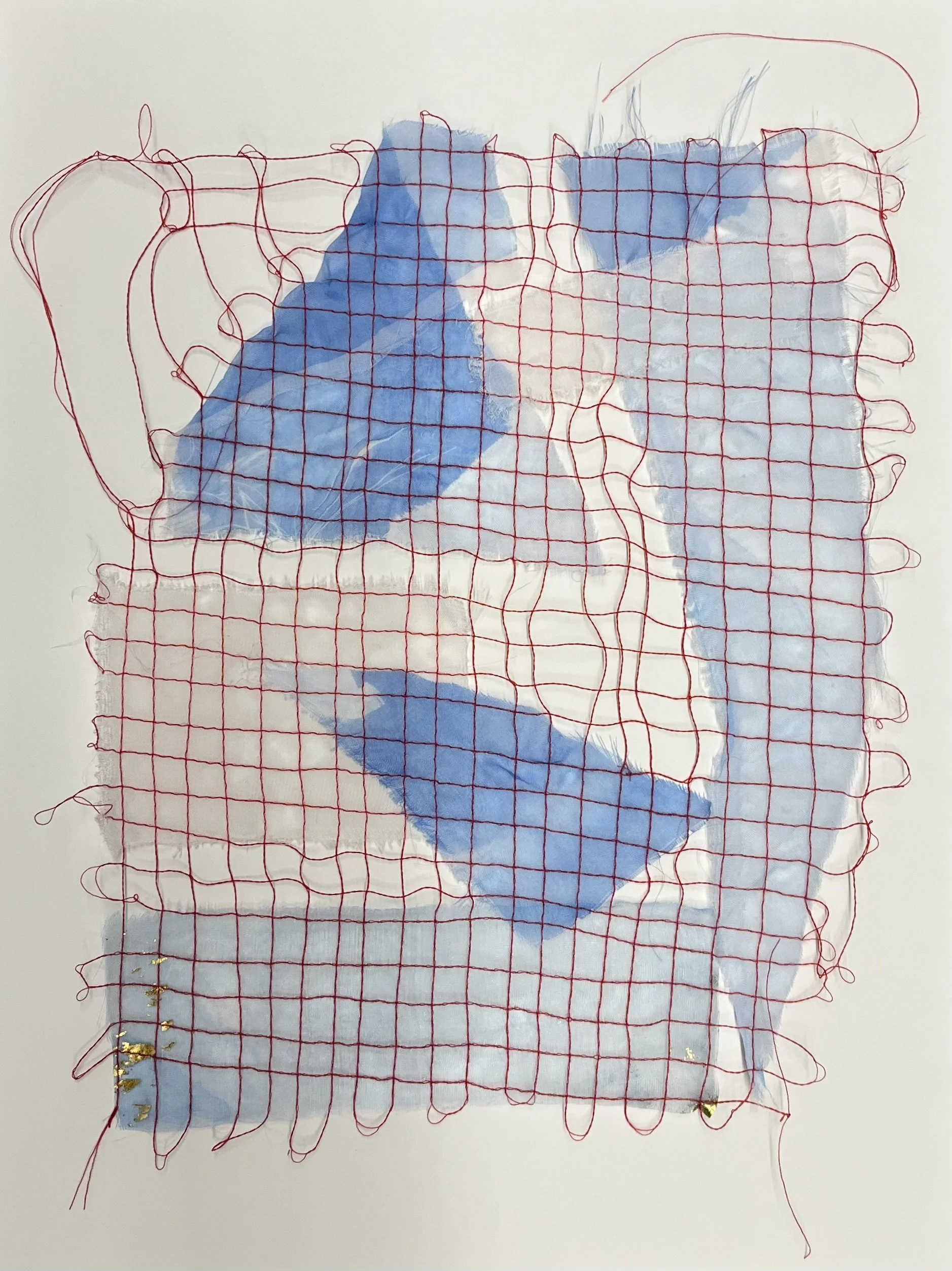 The Best Light For Living Was At Dawn, 2025
sewing thread, hand-dyed organza