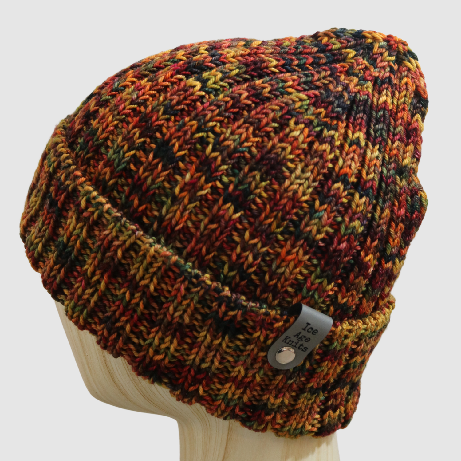 NWT Cariaggi Cashmere Beanie Ribbed Knit Cashmere Beanie - Mongolian Gallery main image 2