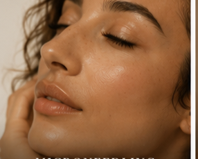 A woman in a yellow dress smiling while walking on a bridge.