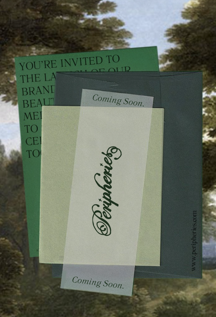 Editorial invitation and print design concept developed as part of a visual identity and branding project.