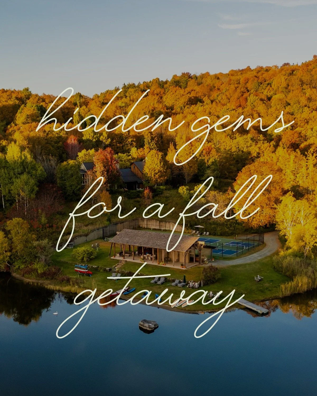 Looking to unplug and unwind this fall? 

From Vermont&rsquo;s forest hideaways to peaceful inns along the Georgia coast, we&rsquo;ve handpicked the most charming and serene under-the-radar destinations, perfect for a cool weather retreat.

 Think:�
