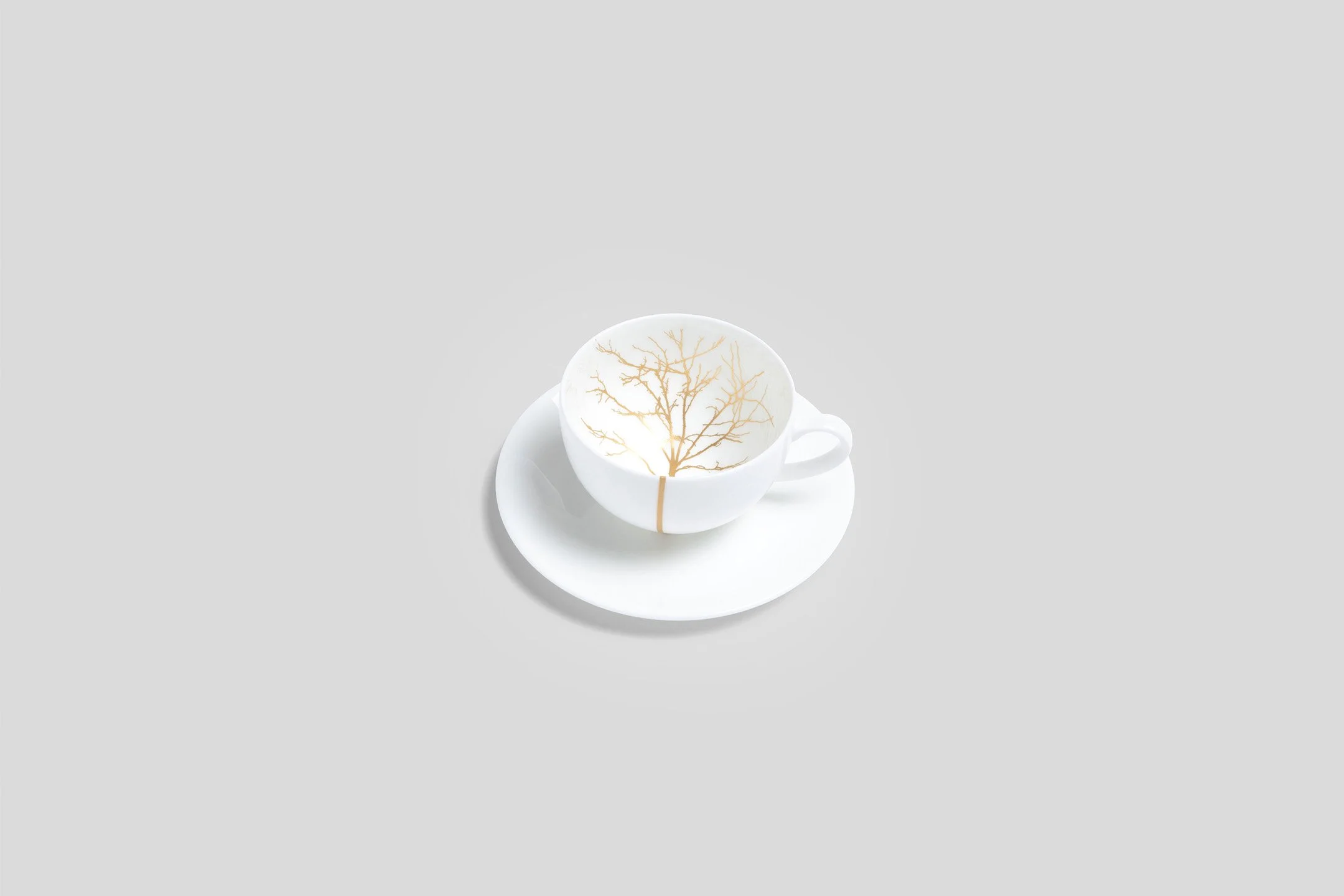 Golden Forest Espresso Cup & Saucer