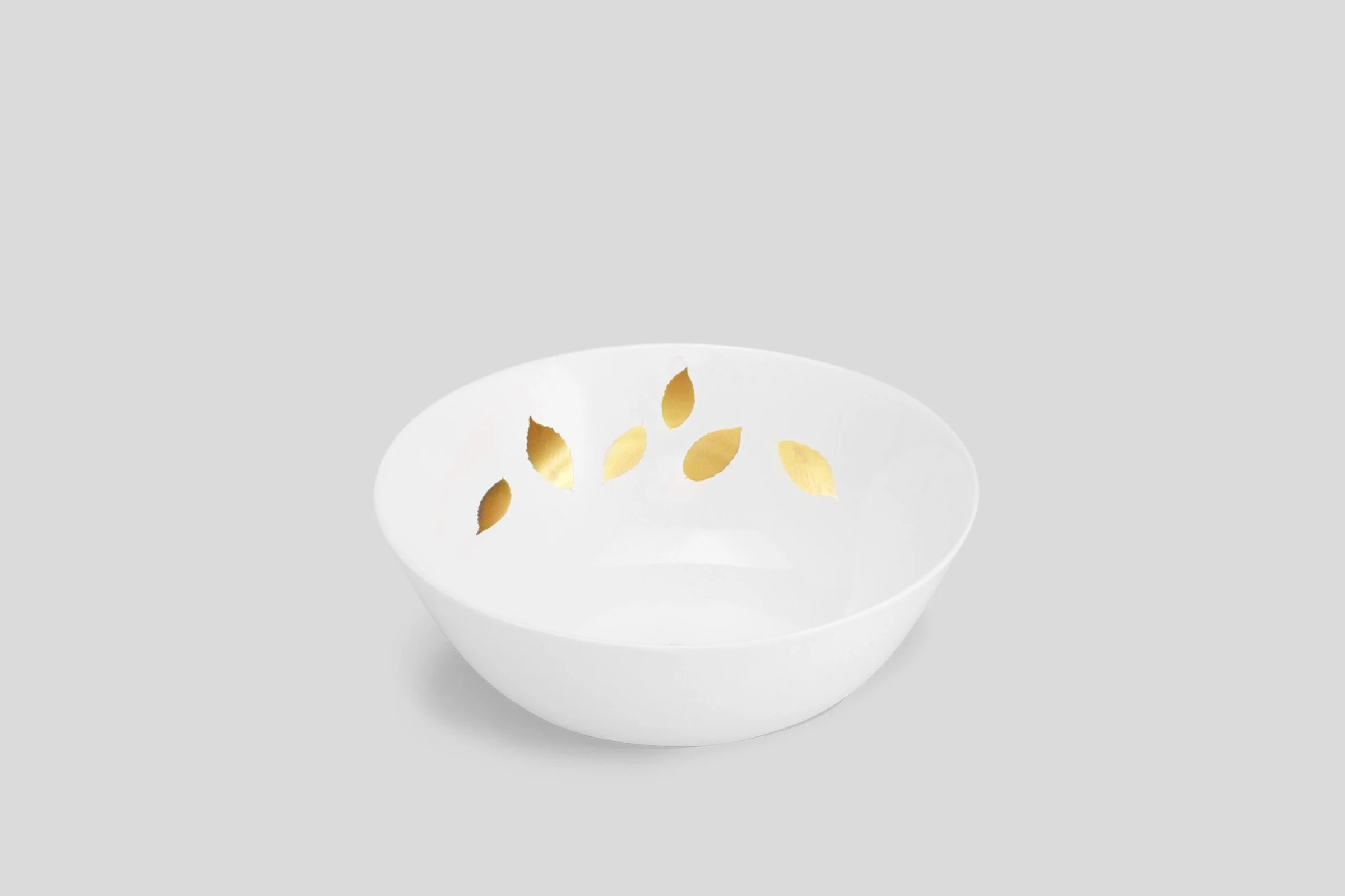Gold Leaf Salad Bowl
