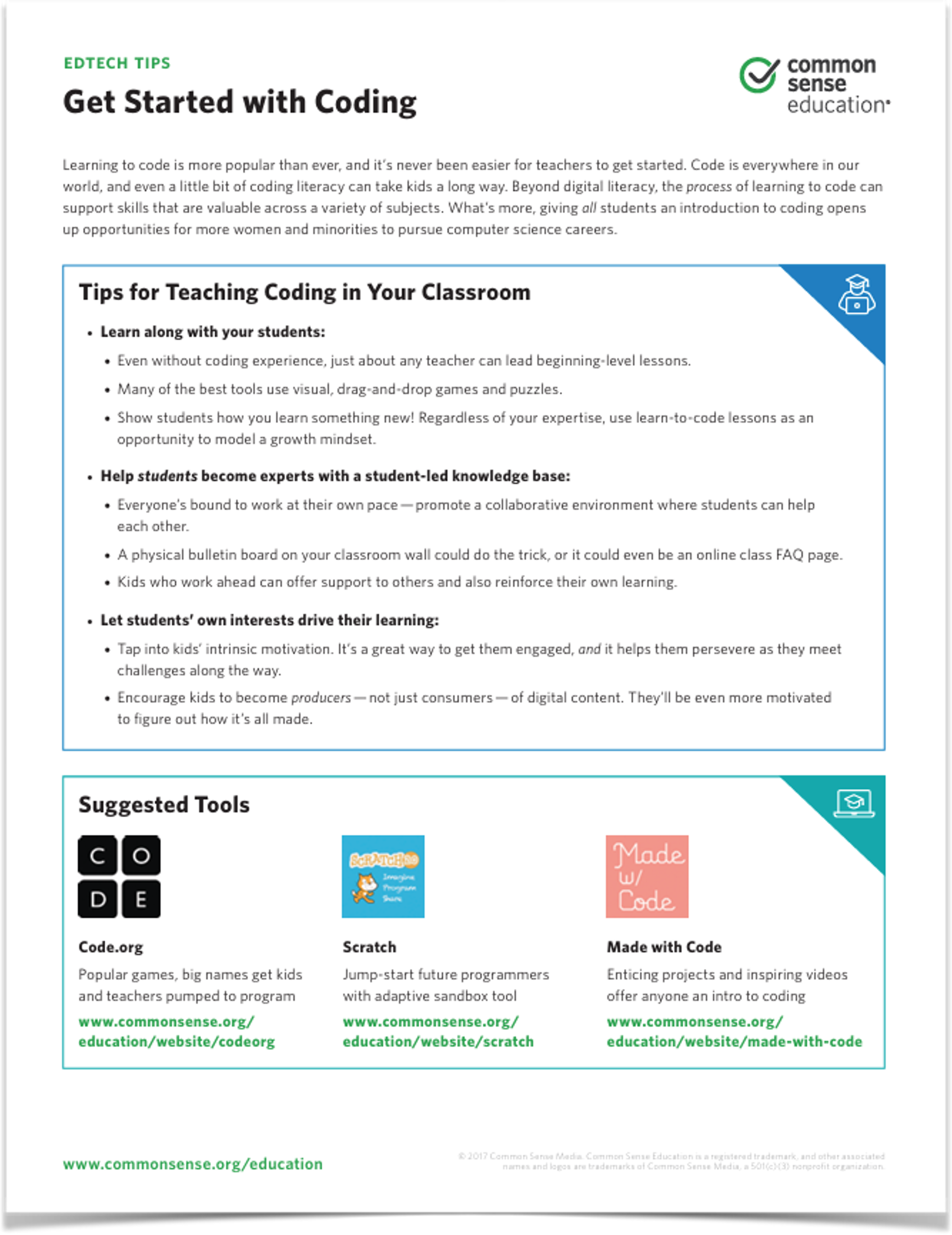 Scratch — The Educators' Playground