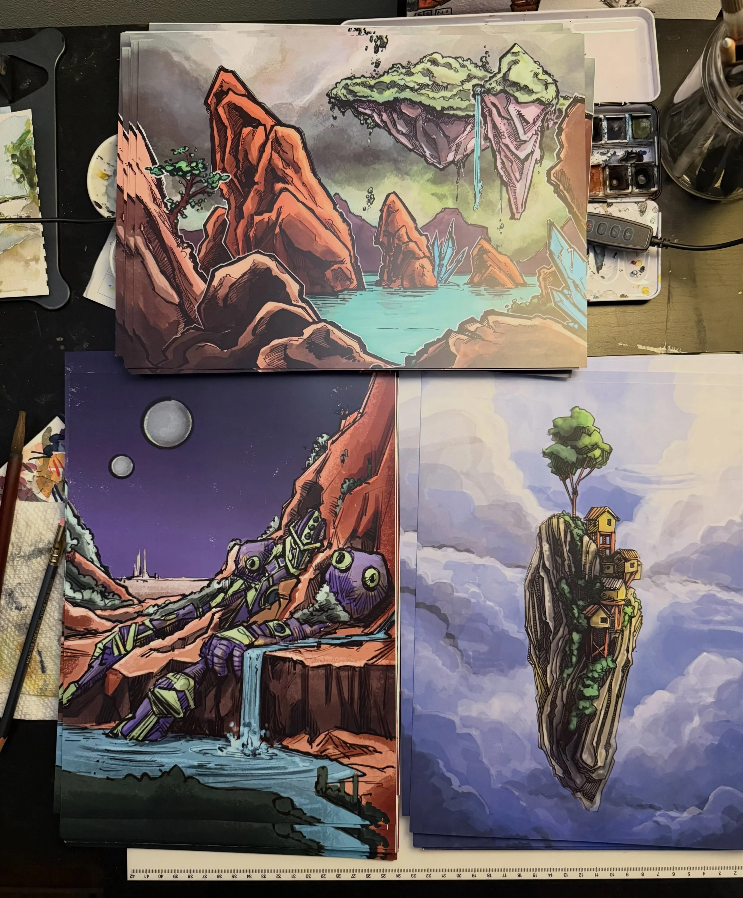 New prints for comic con this week! Table F27 artist alley stop by!!!