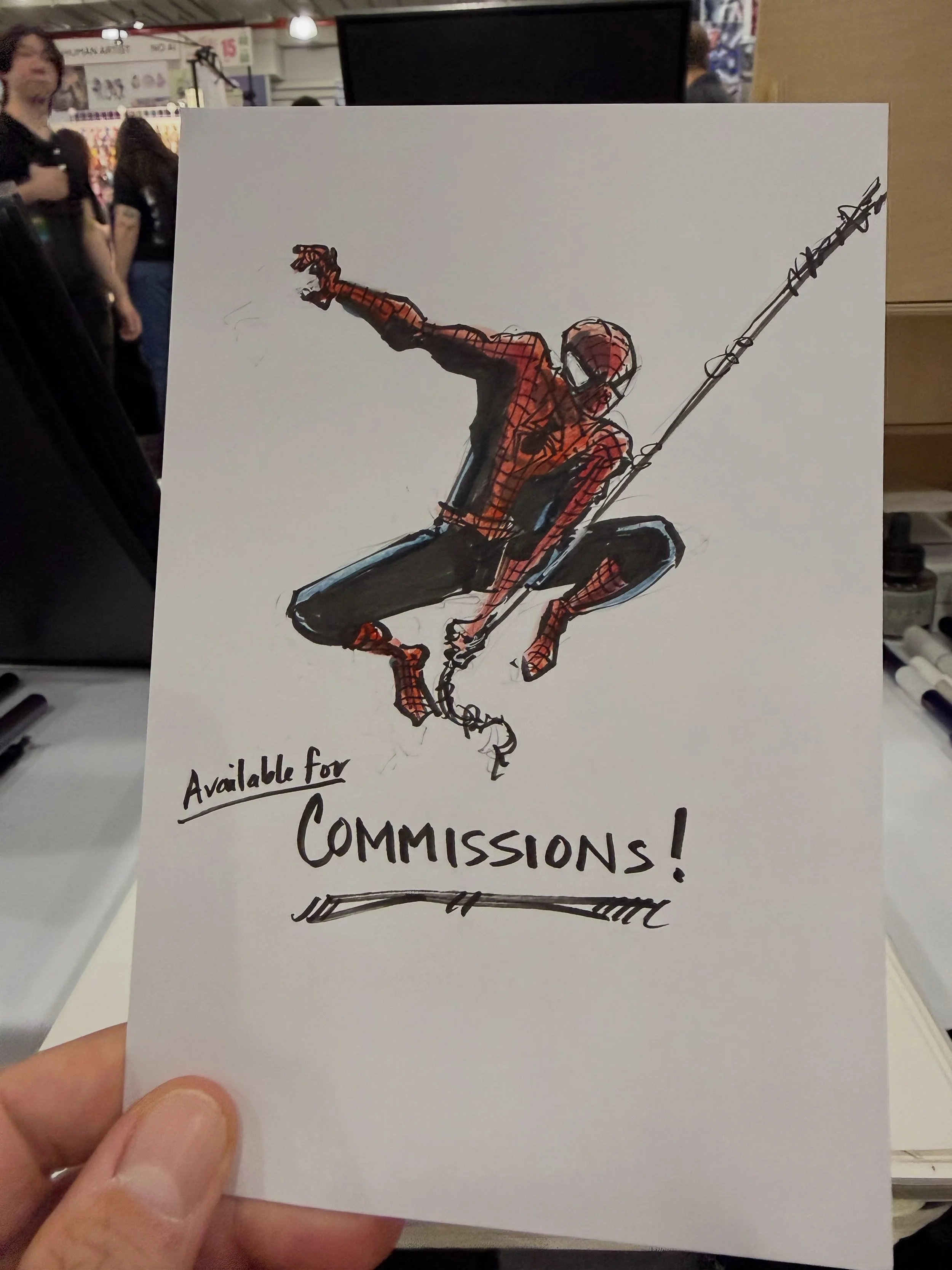 New commissions sign: complete! #inktober