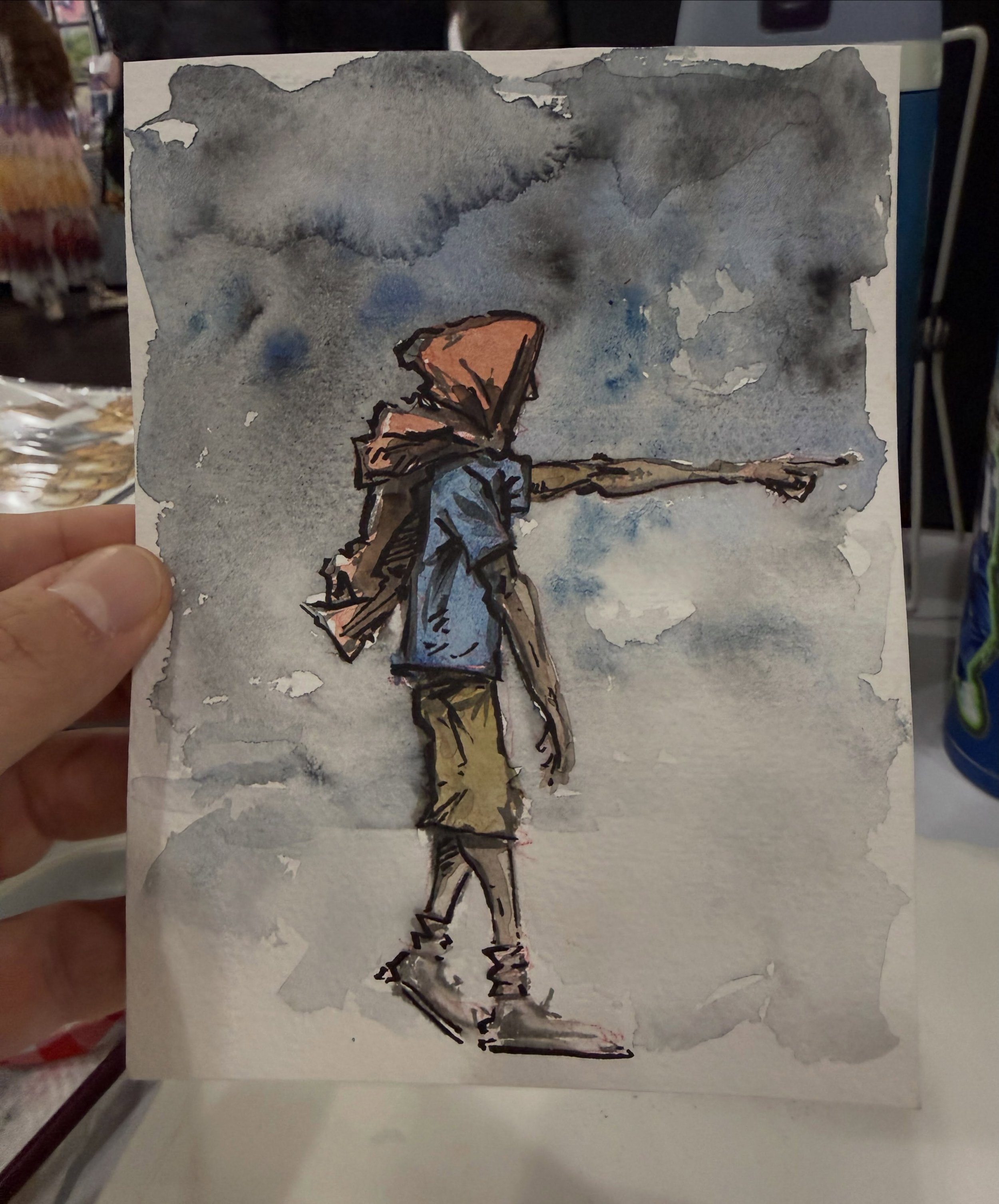 Sky th color of a bruise. Day 2 #nycc2026 - artist alley table F27!!!