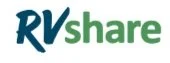 RVshare logo with blue and green text