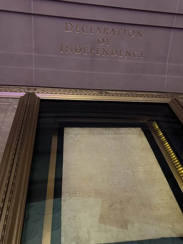 Declaration of Independence… Seeing this on the 250th anniversary of our nation  is Awe-inspiring. It invokes in me a deep appreciation and respect for the past…and a profound sense of wonder and awe for our Founding Fathers and feels surreal to look