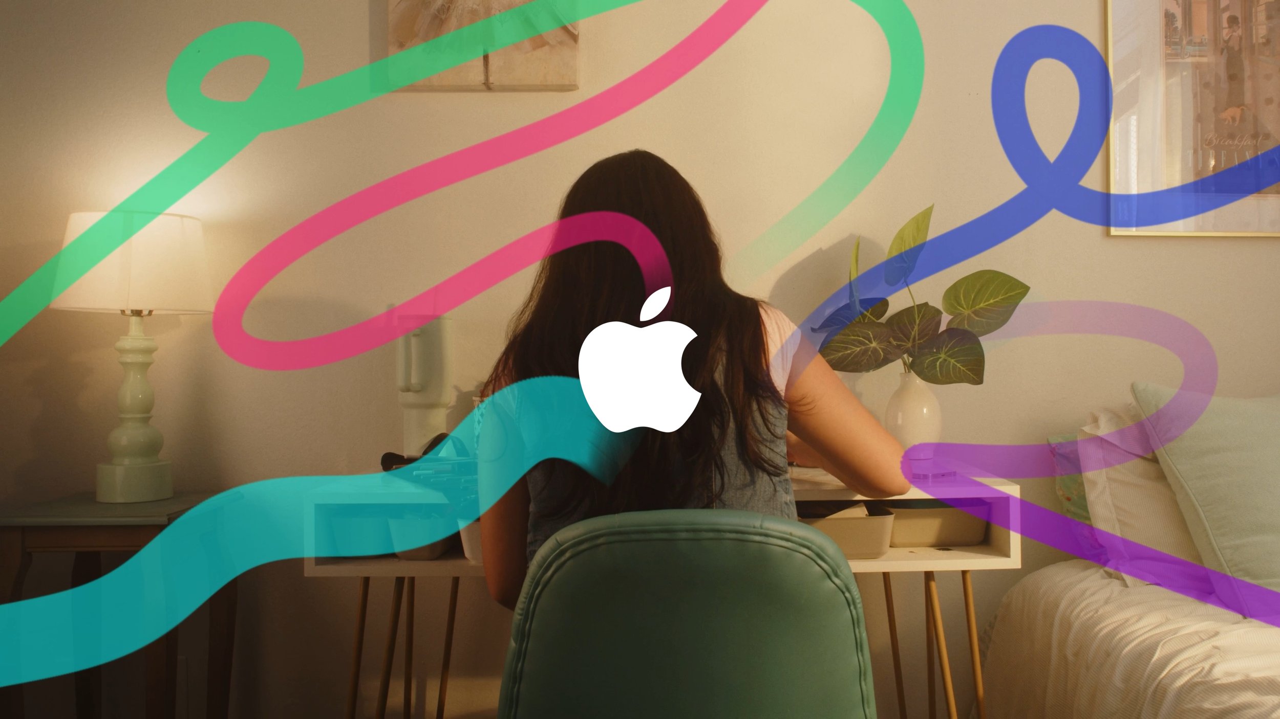 Person using Apple iPad for digital art creation in Las Vegas commercial video production