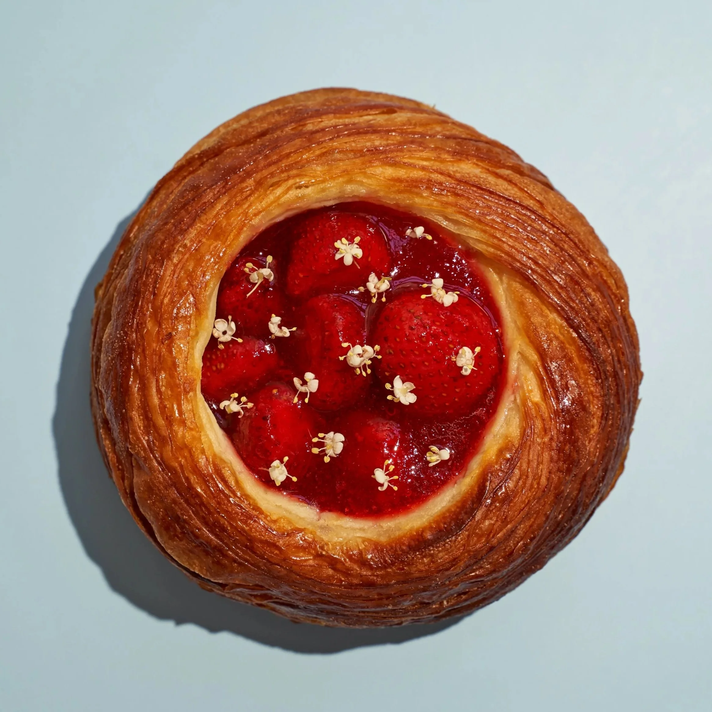 Strawberry Elderflower Danish