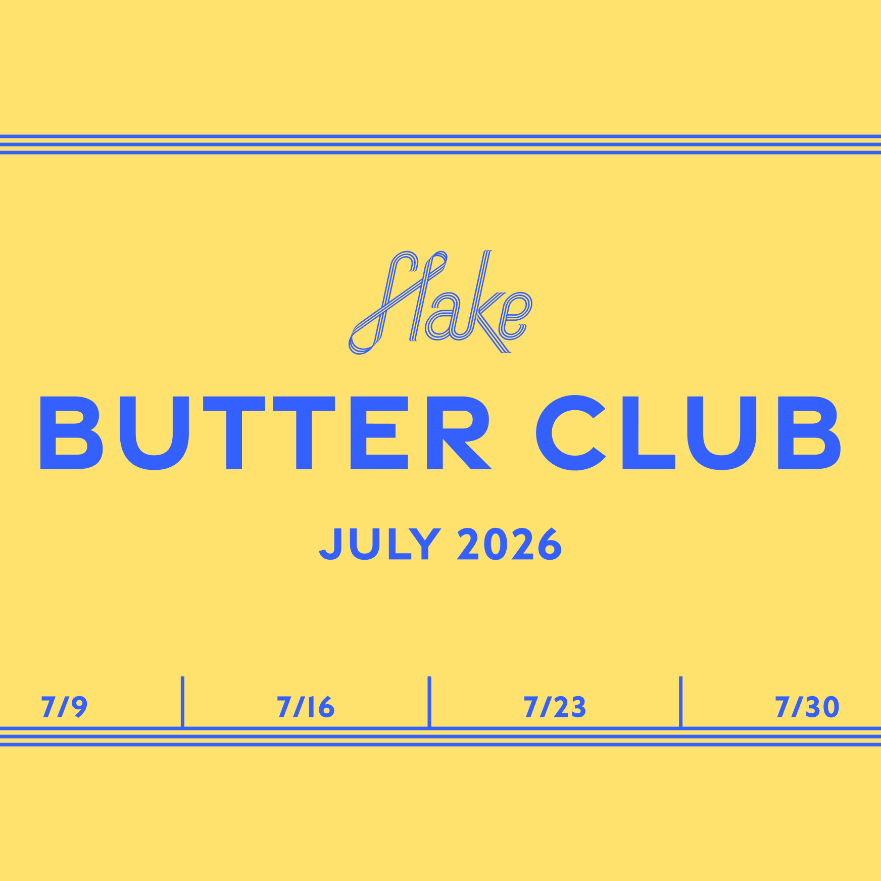 Butter Club - July