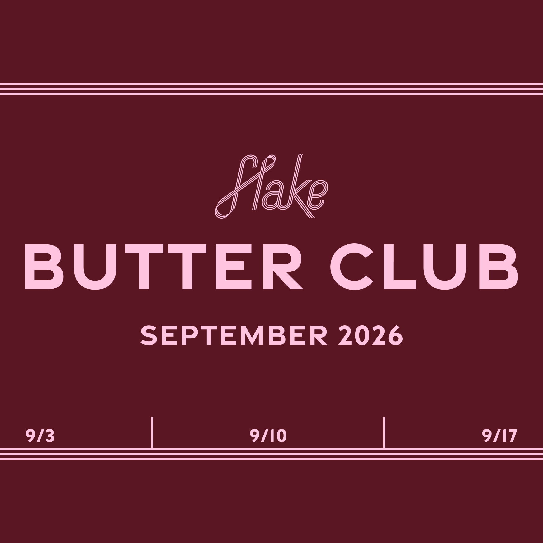 Butter Club - September