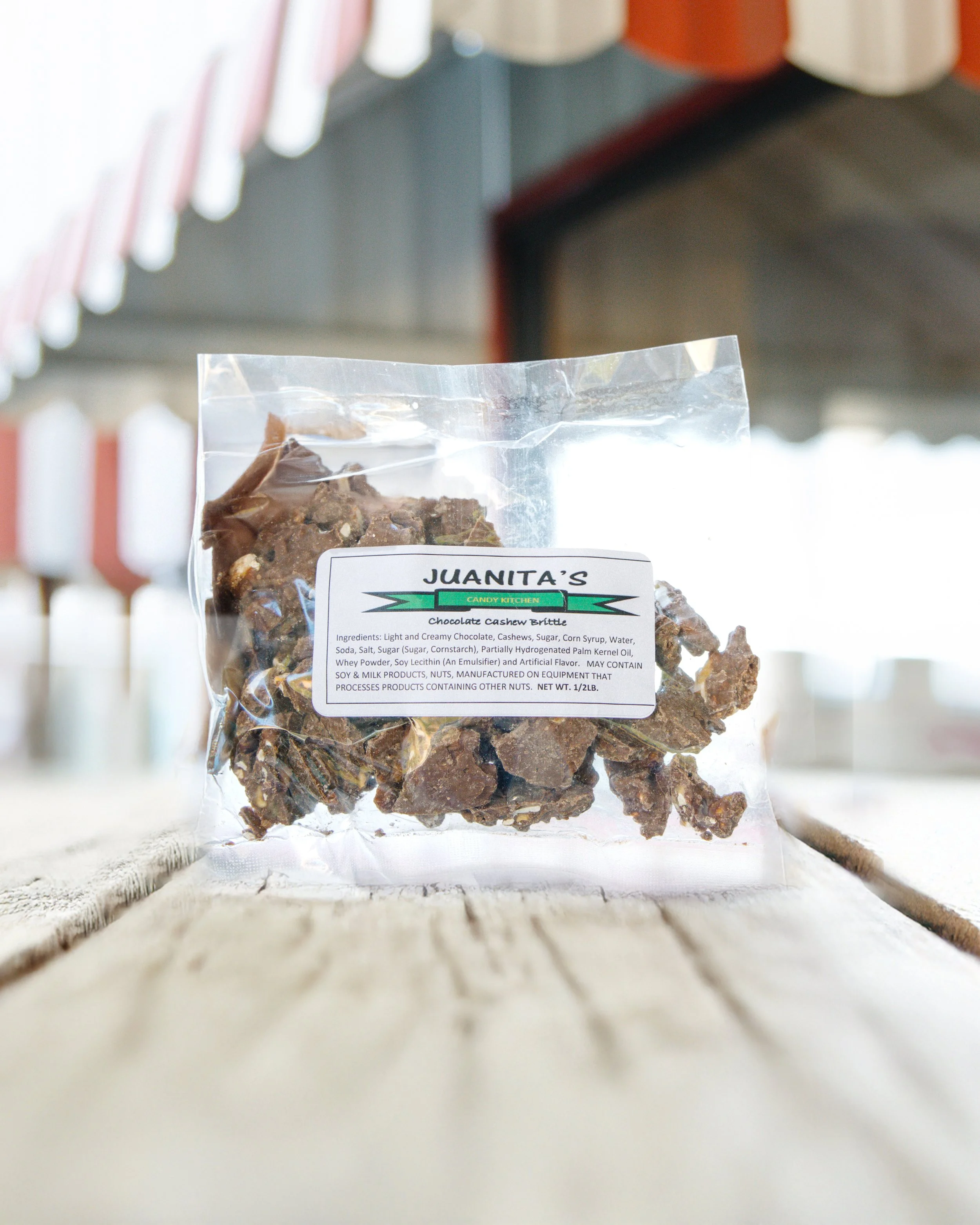 Chocolate Cashew Brittle | 8oz.