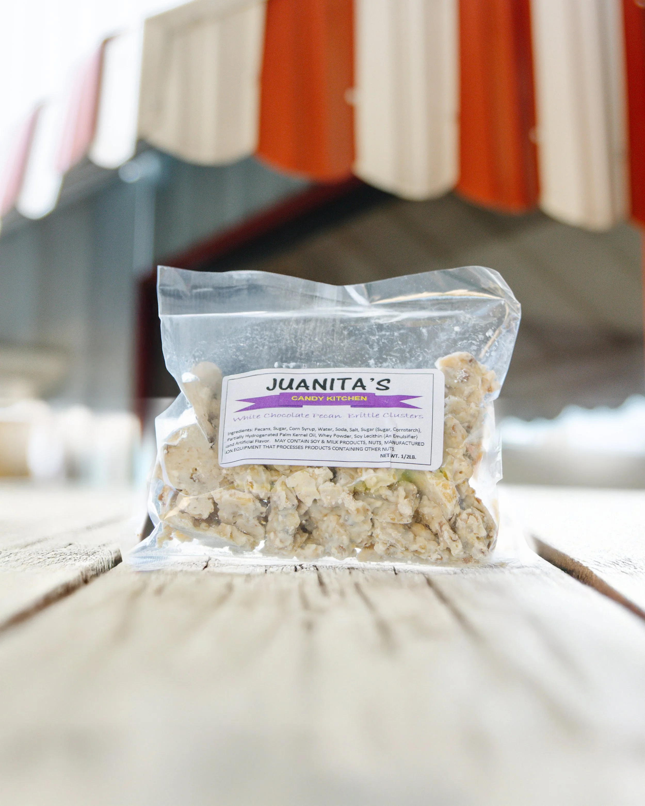 White Chocolate Pecan Brittle Clusters