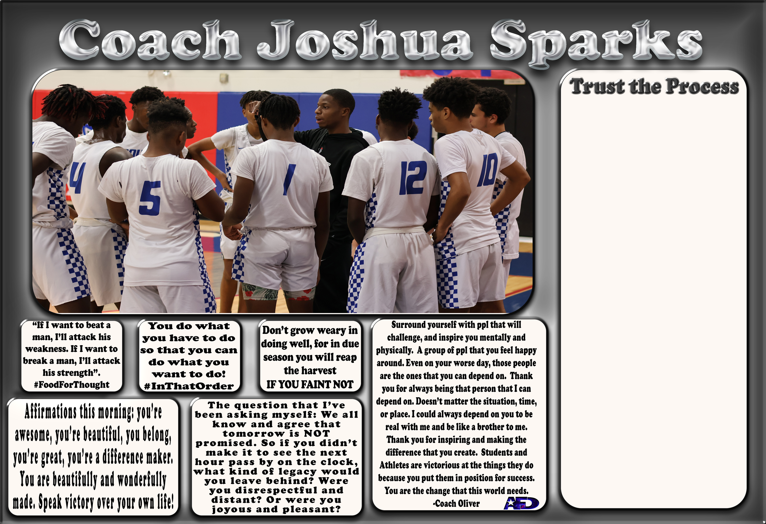 Coach Sparks, Trust the process.png