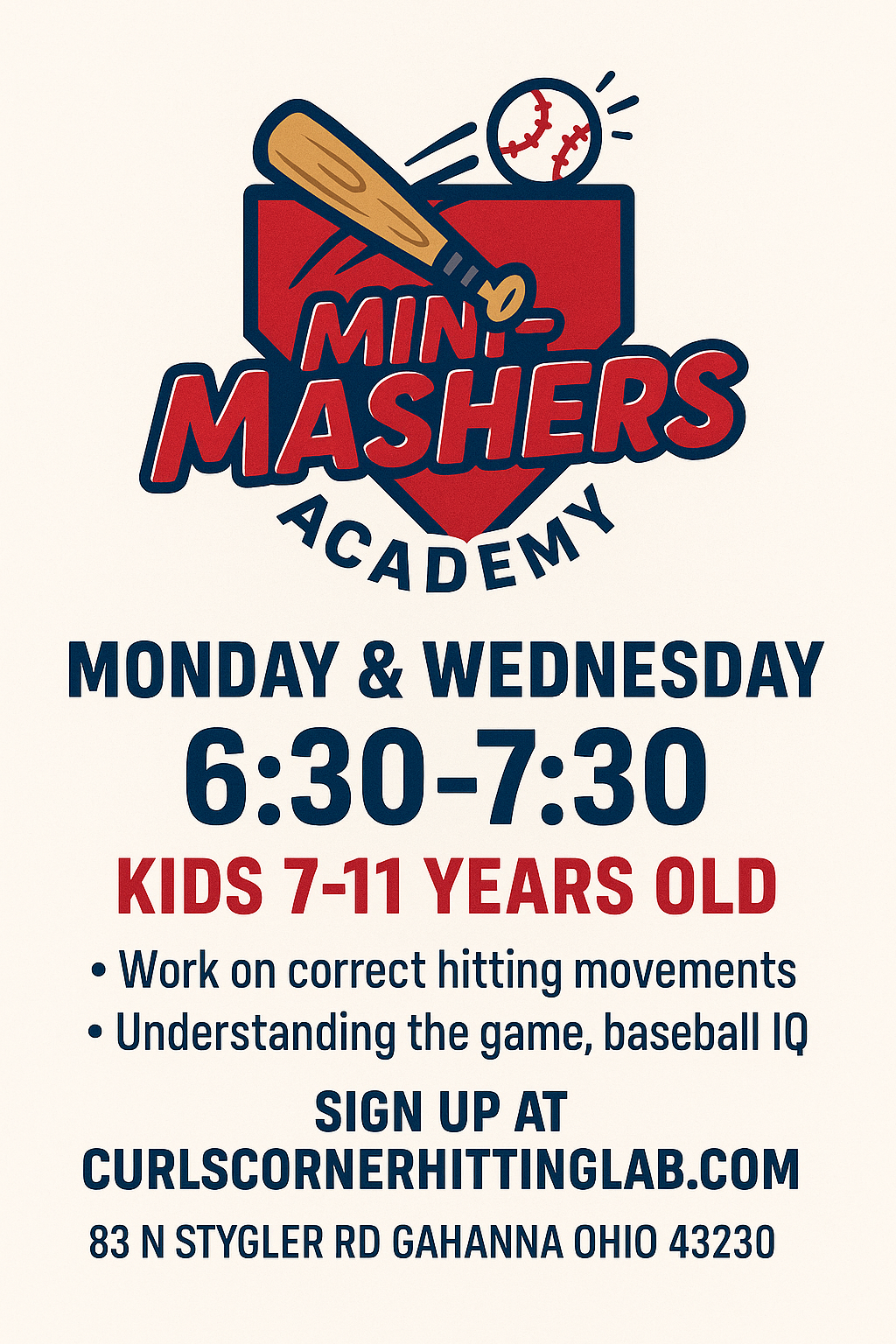 MINI MASHERS 7-11 HITTING (CLASS)