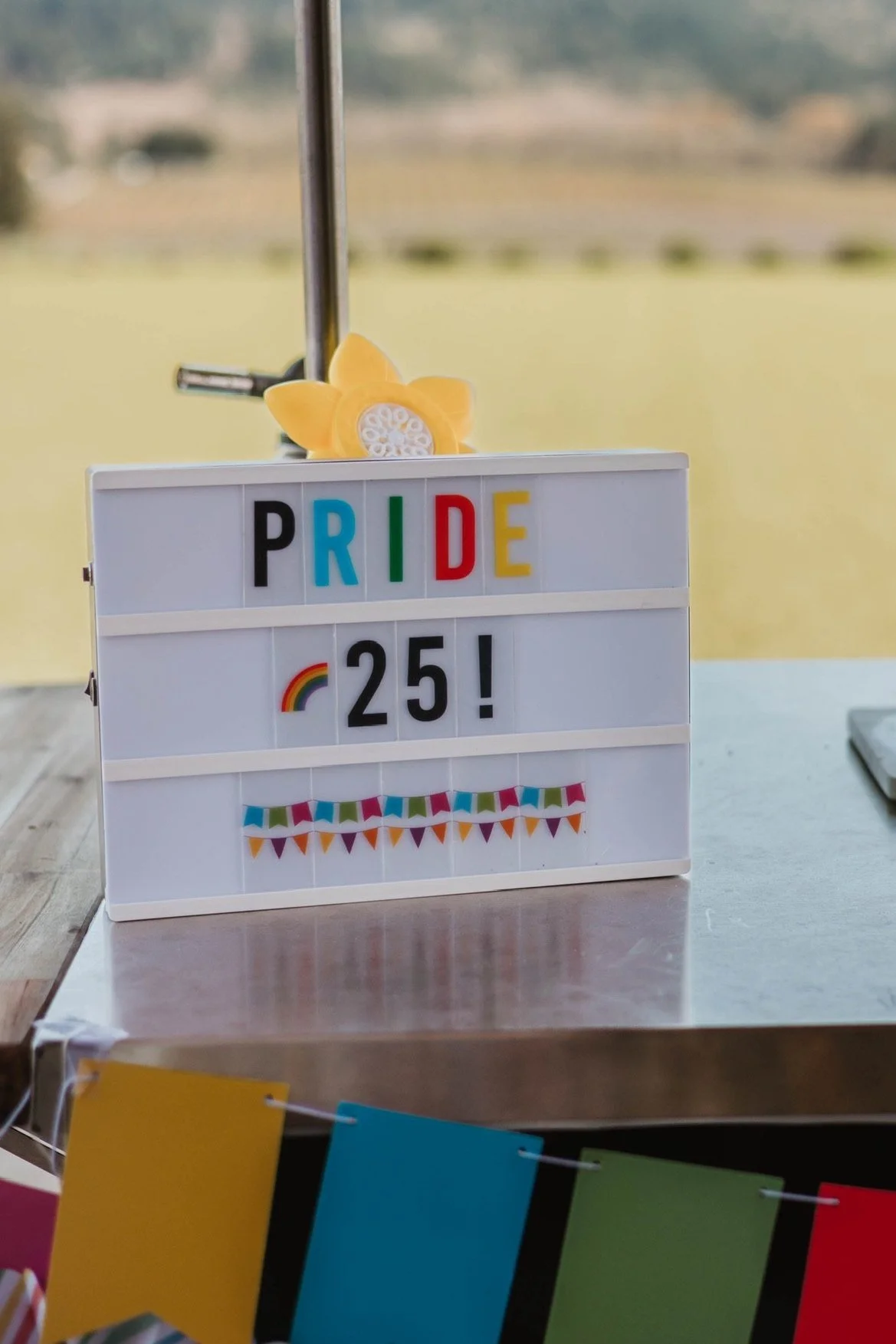 Marquee sign - included & personalizable