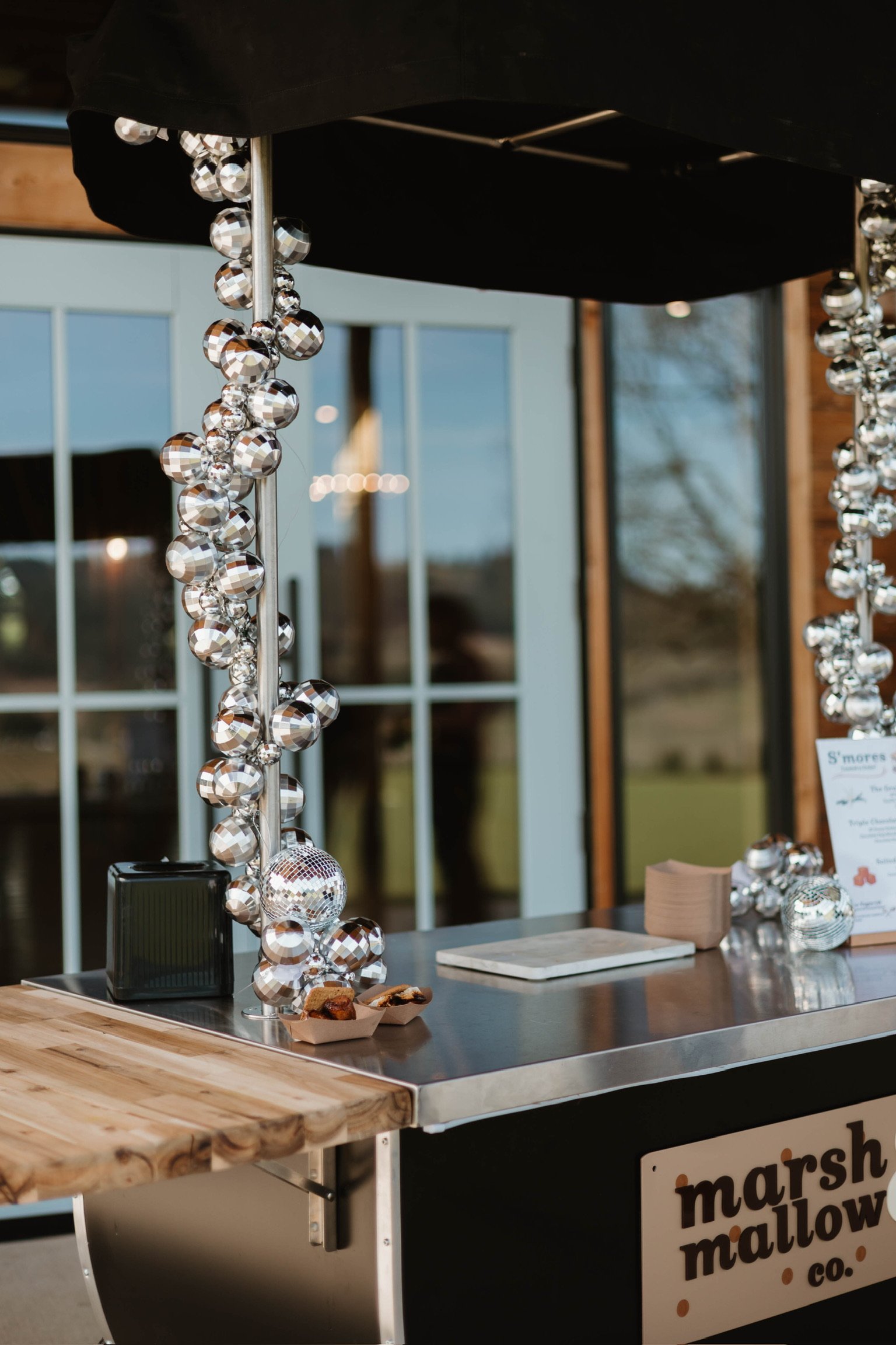 Disco ball garland - included