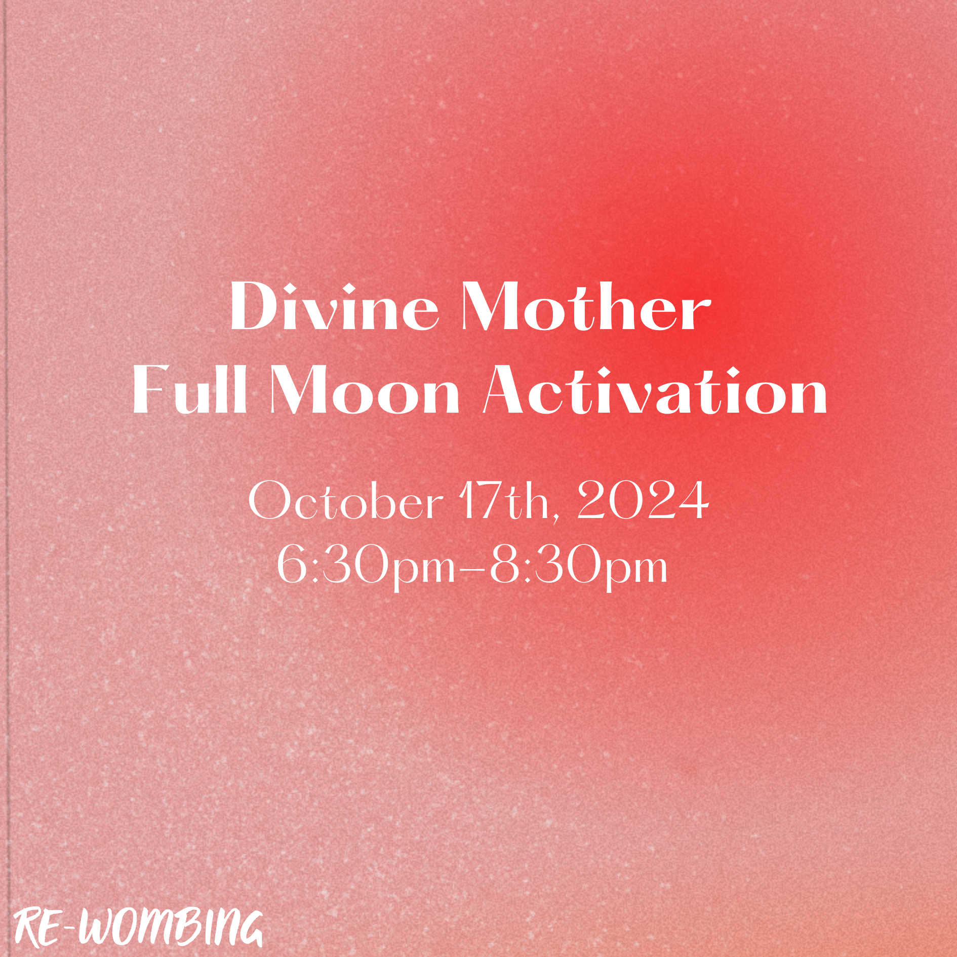 Divine Mother Full Moon Activation