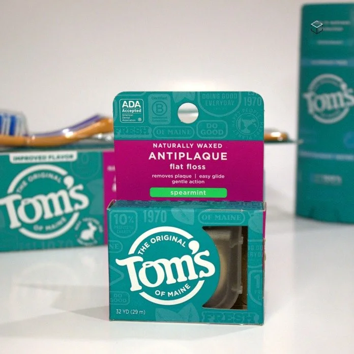 Proud to support another classic New England brand! 

Retail cartons for @toms_of_maine Dental Floss converted on recycled paperboard (18pt CRB)

Strong structure, soft-touch finish, and designed to achieve the client's sustainability objectives. 

R