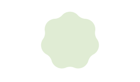 Light green foam shape with rounded edges on a black background