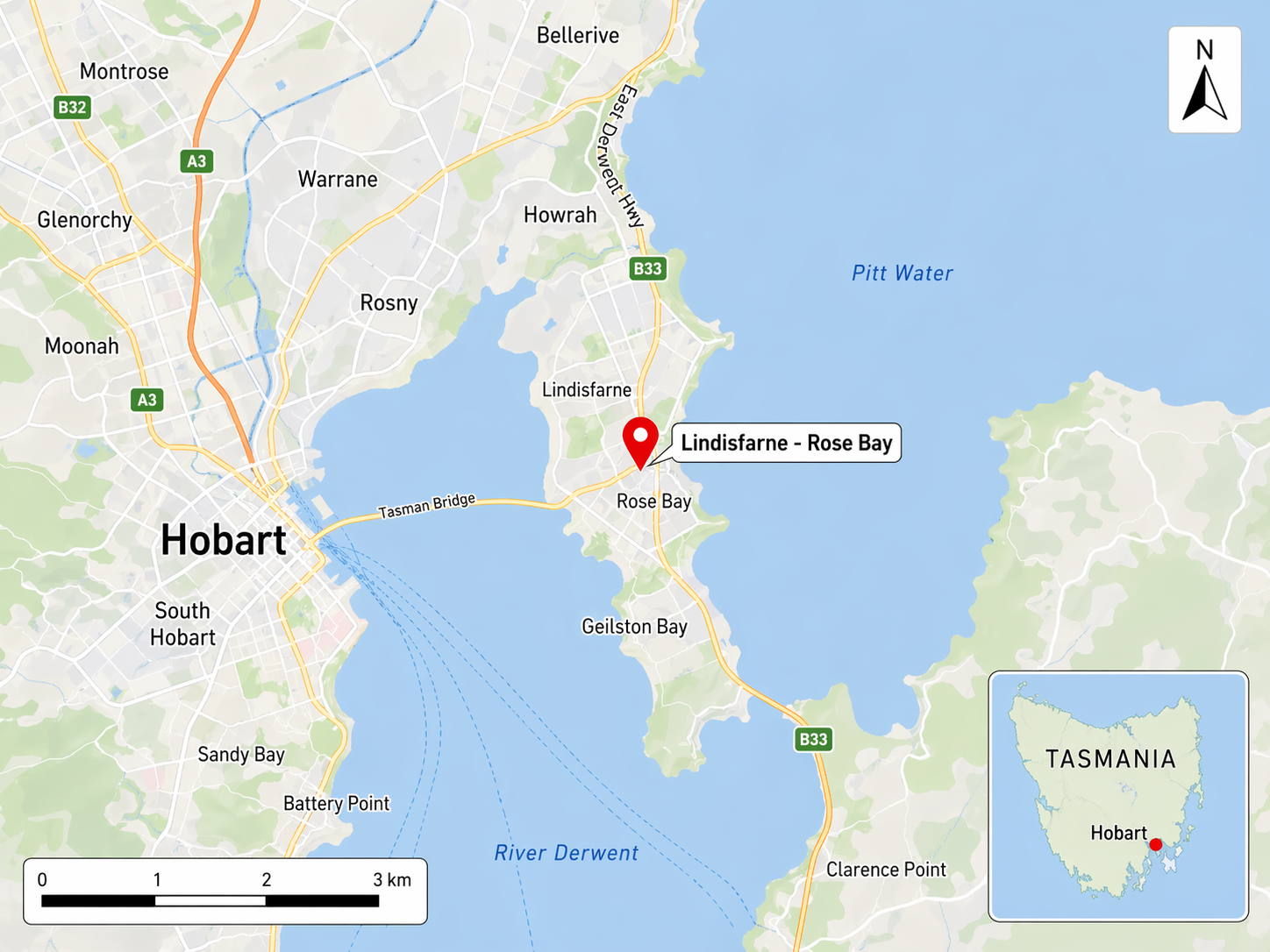 Lindisfarne - Rose Bay