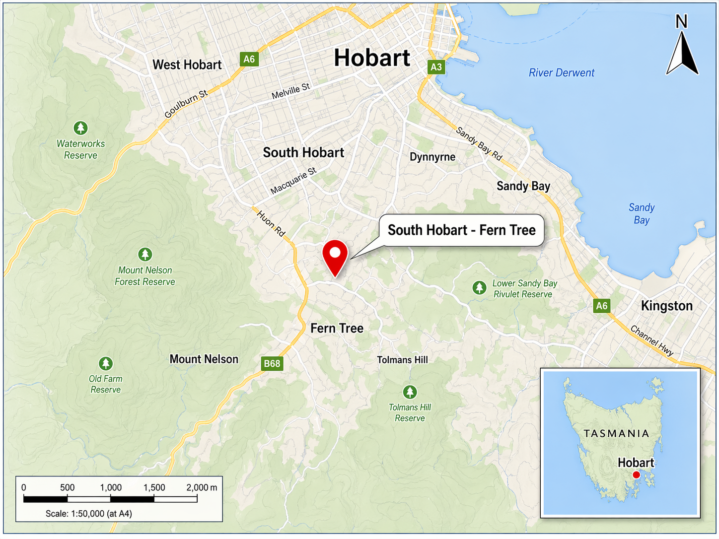 South Hobart - Fern Tree