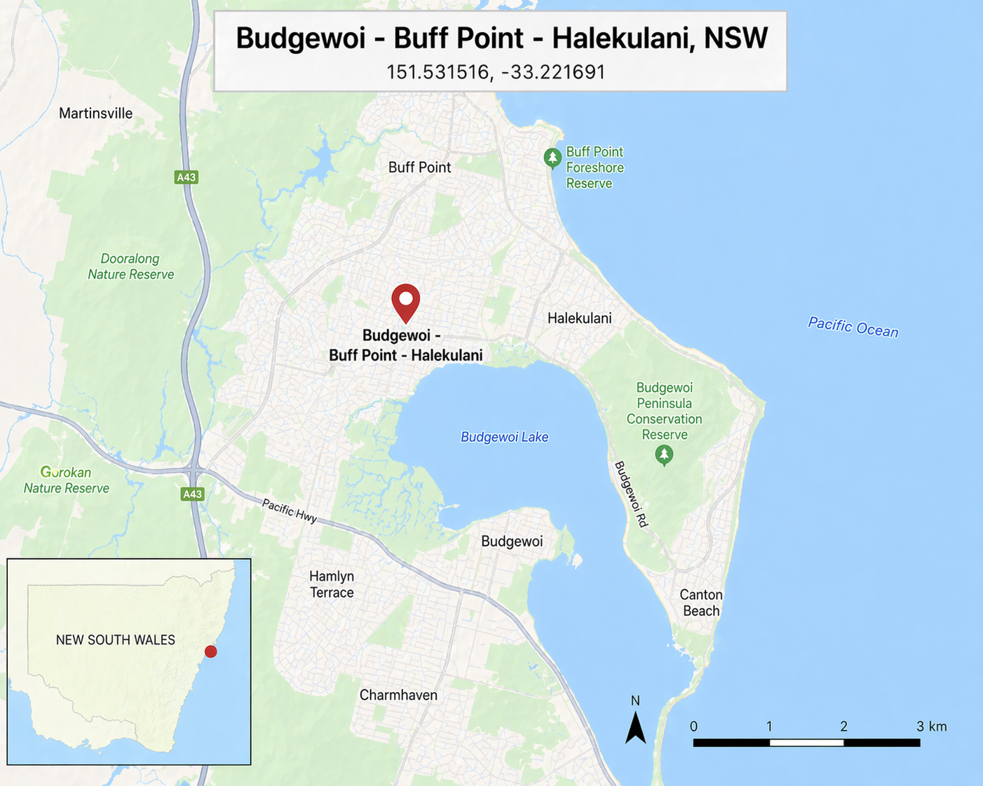 Budgewoi - Buff Point - Halekulani