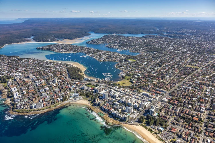 Aerial photograph of Cronulla to Port Hacking