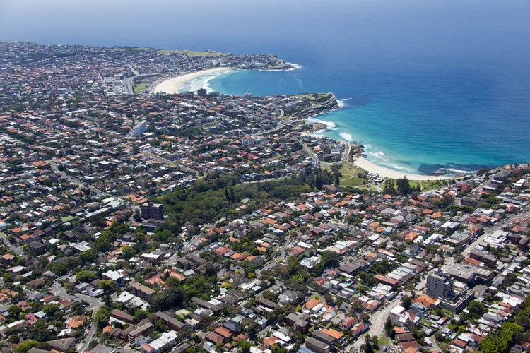 Aerial photograph of Bronte to Bondi
