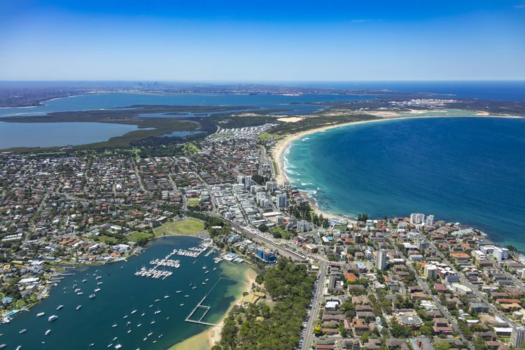 Aerial photograph of Cronulla to Botany Bay