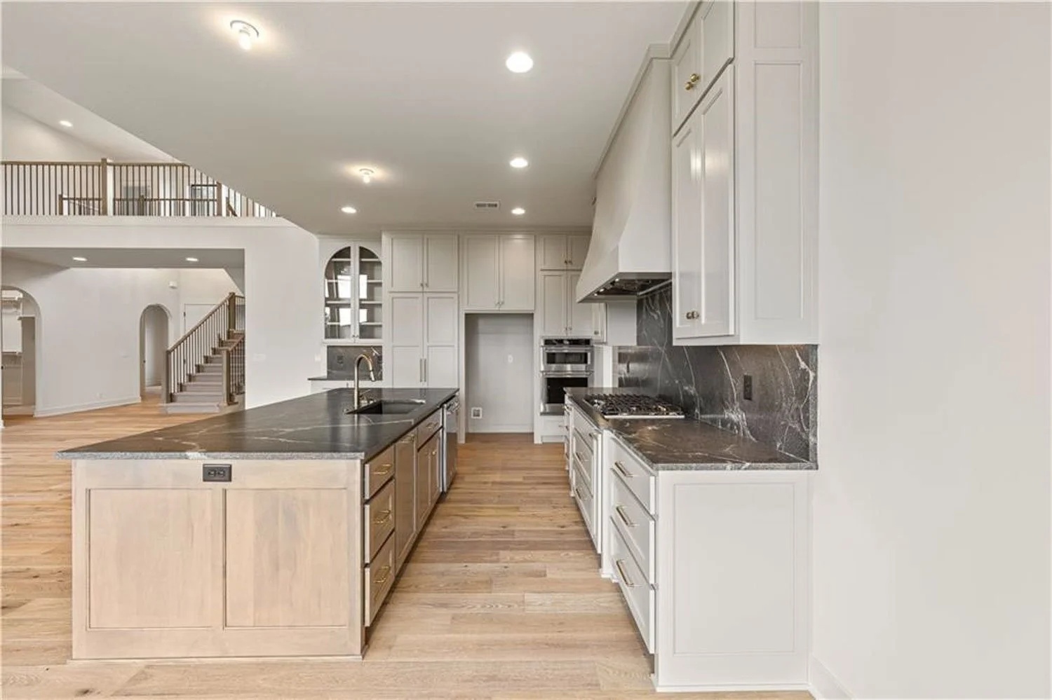 Bright modern kitchen in an Overland Park home for sale shown by a Kansas City real estate agent.