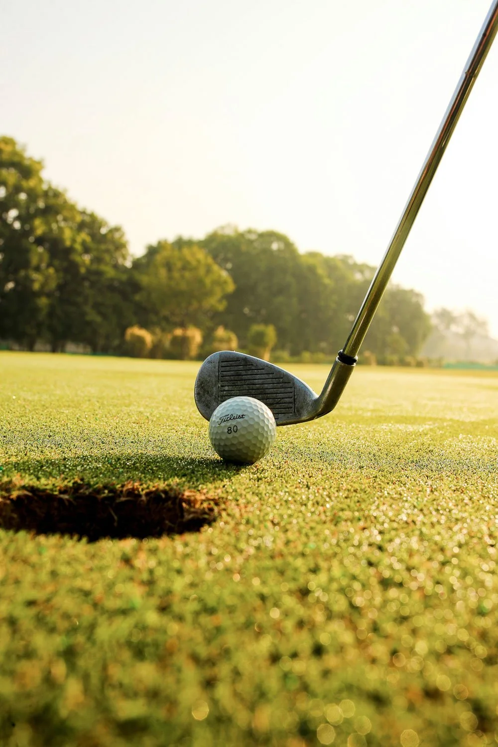 Golf club and ball on the fairway in one of Kansas City's premier private golf communities.