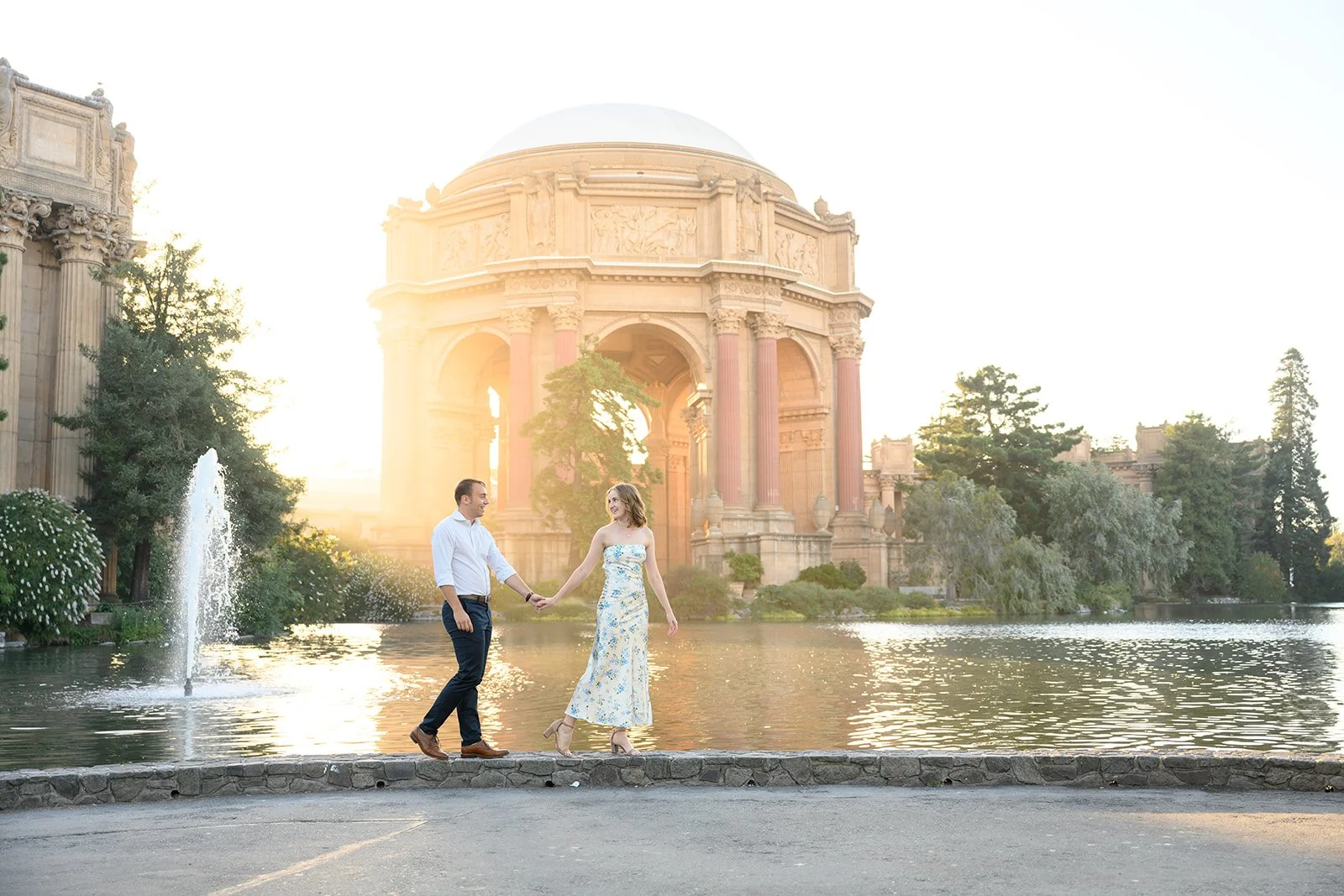 Palace of Fine Arts Engagement Photos