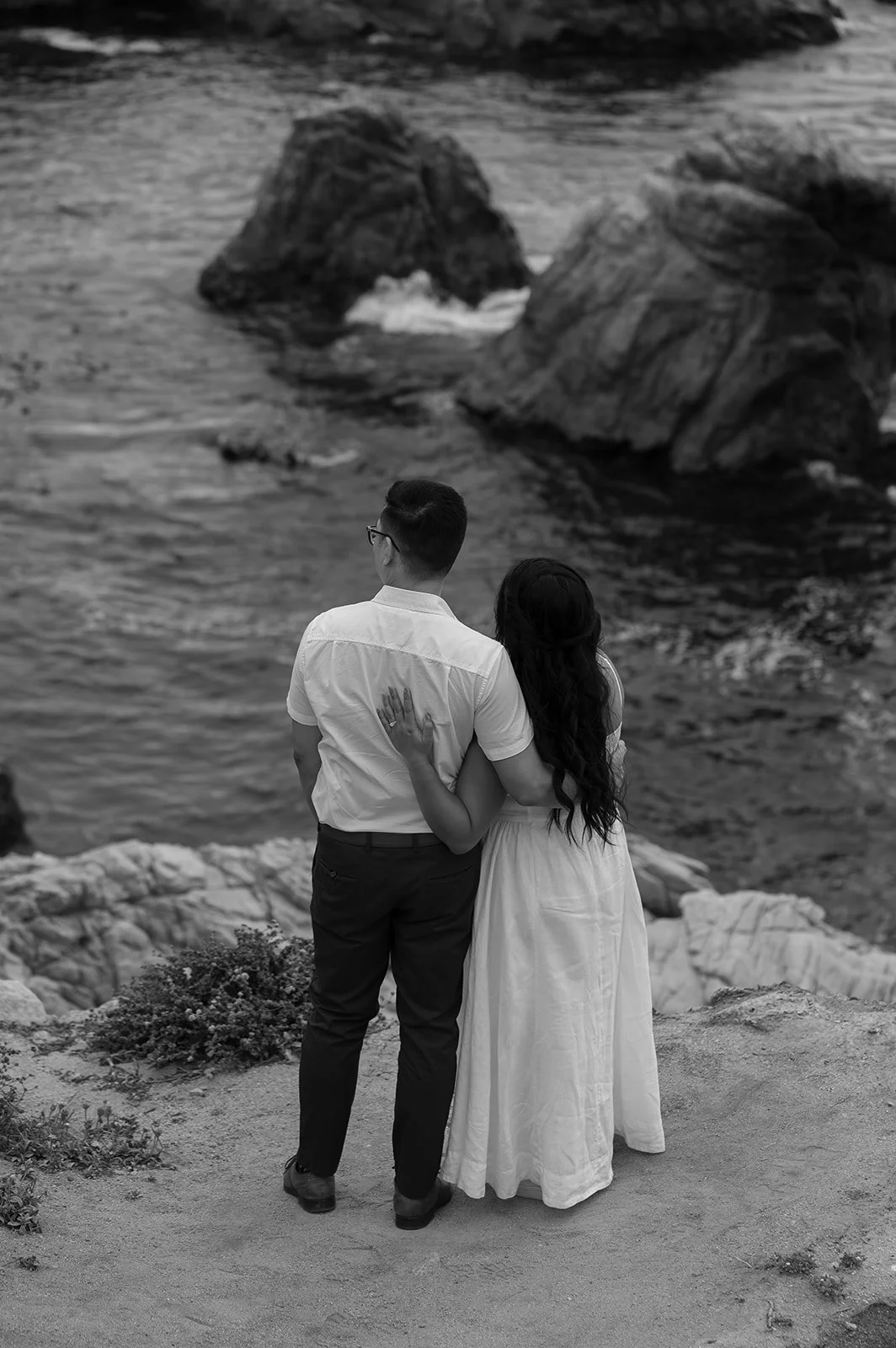 Adventure engagement session in Big Sur
