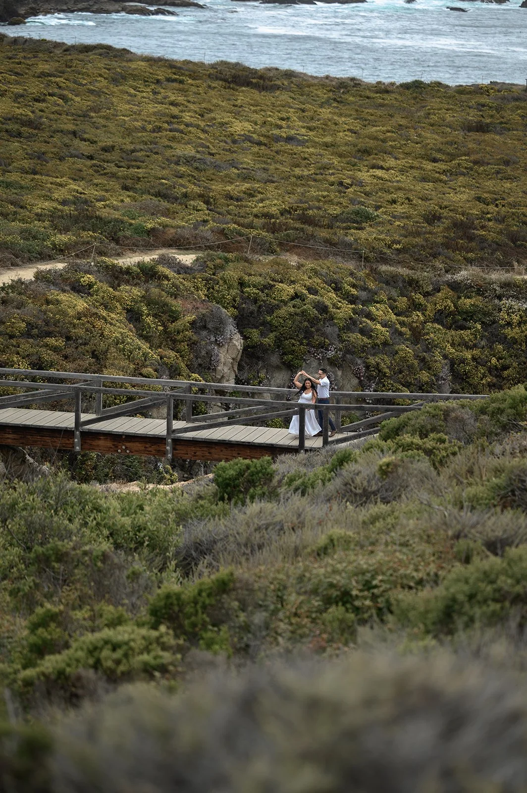 Adventure engagement session in Big Sur