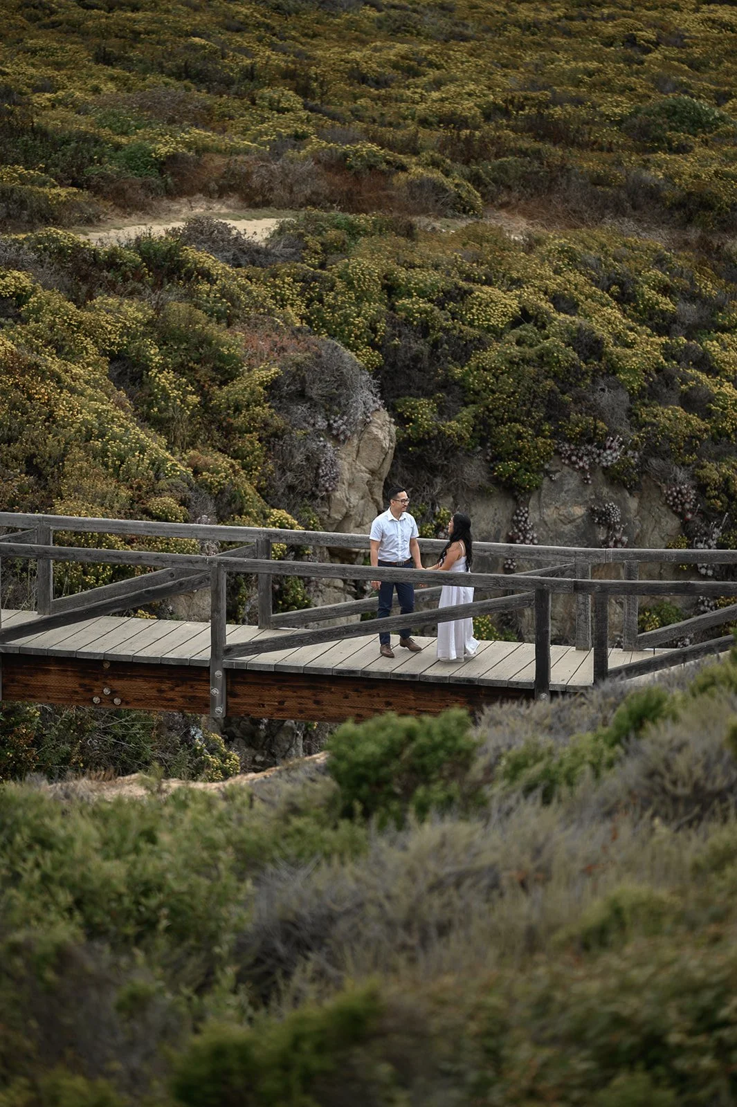 Adventure engagement session in Big Sur