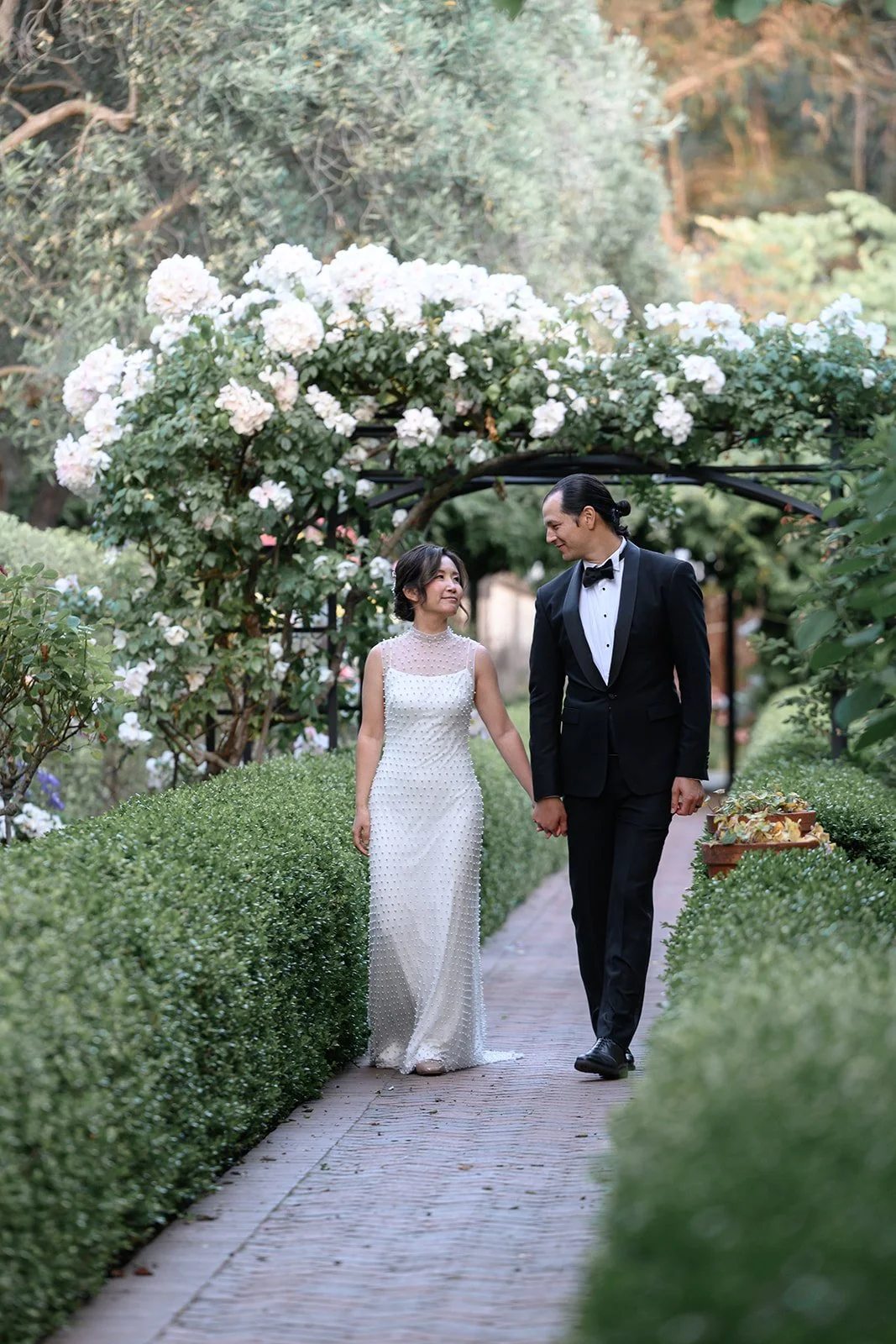 Wedding at the Allied Arts Guild in Menlo Park, CA