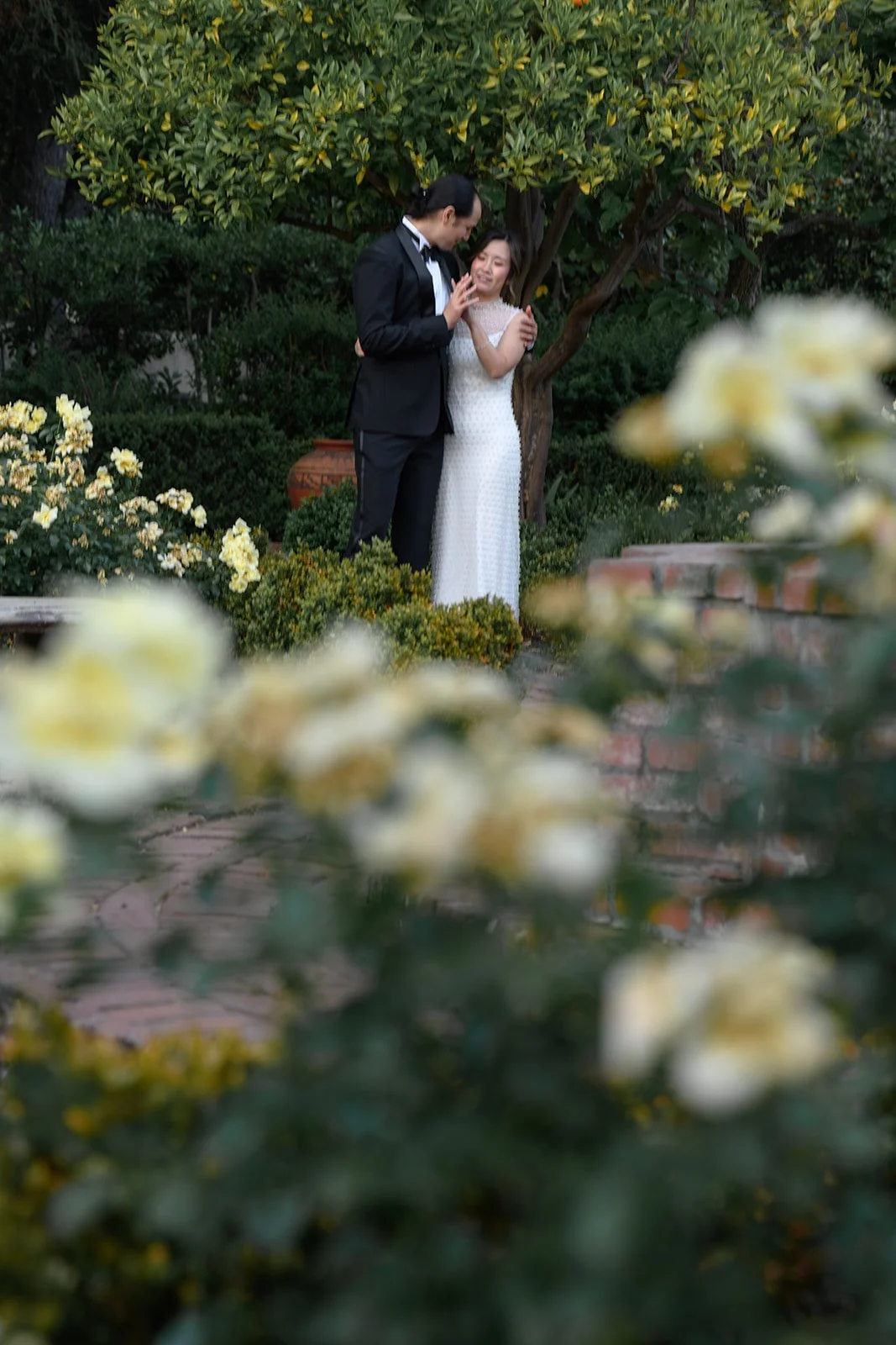 Wedding at the Allied Arts Guild in Menlo Park, CA