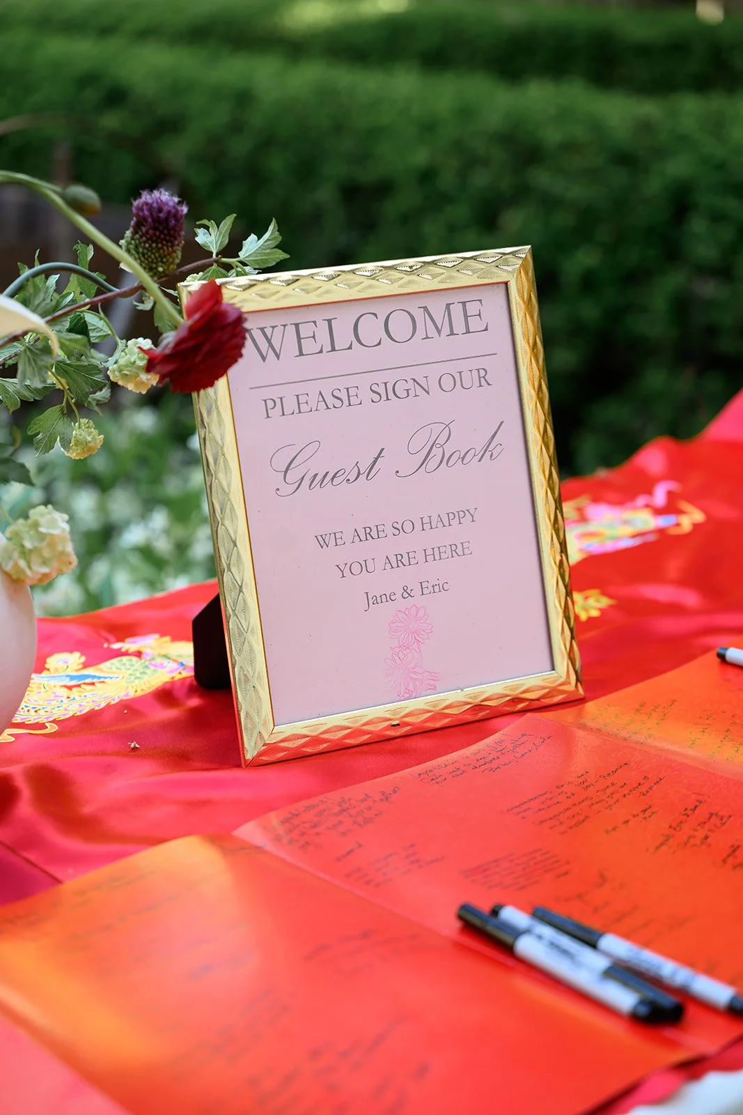 Wedding at the Allied Arts Guild in Menlo Park, CA