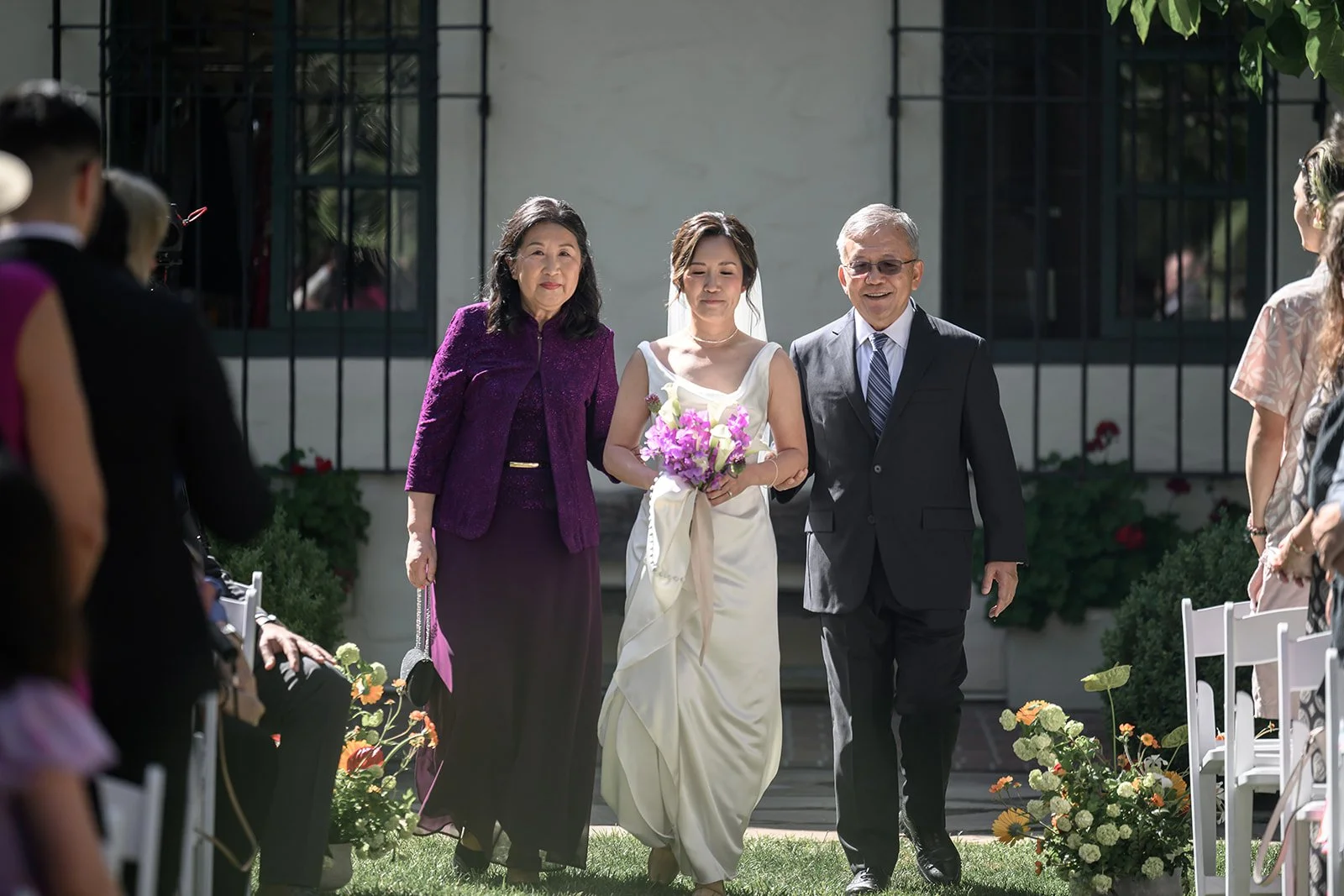 Wedding at the Allied Arts Guild in Menlo Park, CA