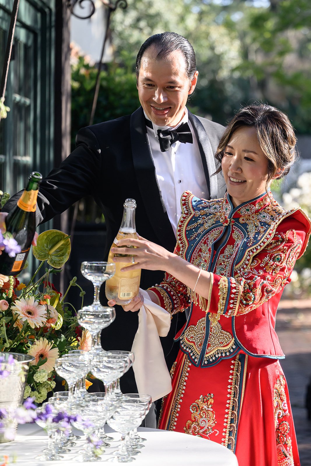 Wedding at the Allied Arts Guild in Menlo Park, CA