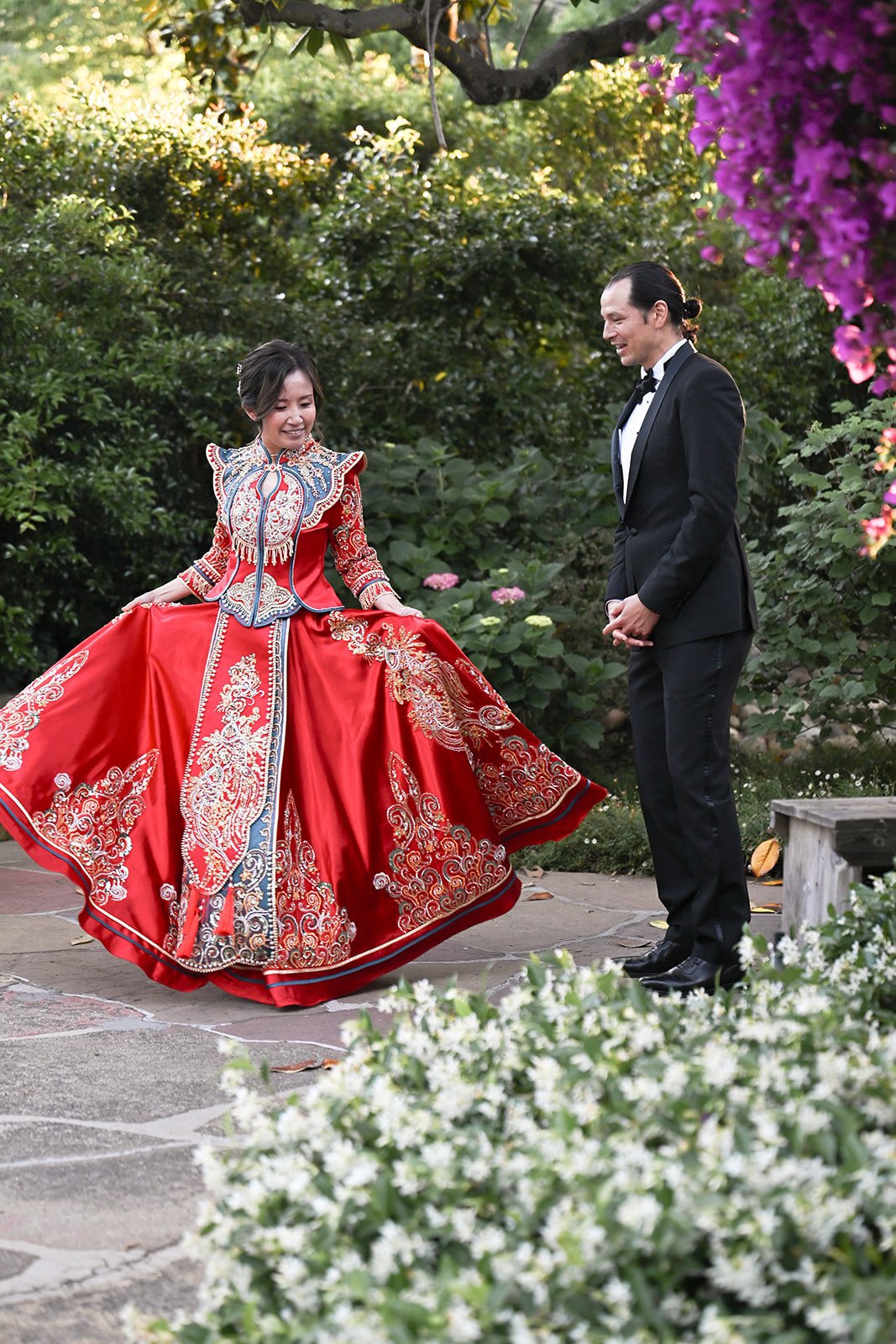 Wedding at the Allied Arts Guild in Menlo Park, CA