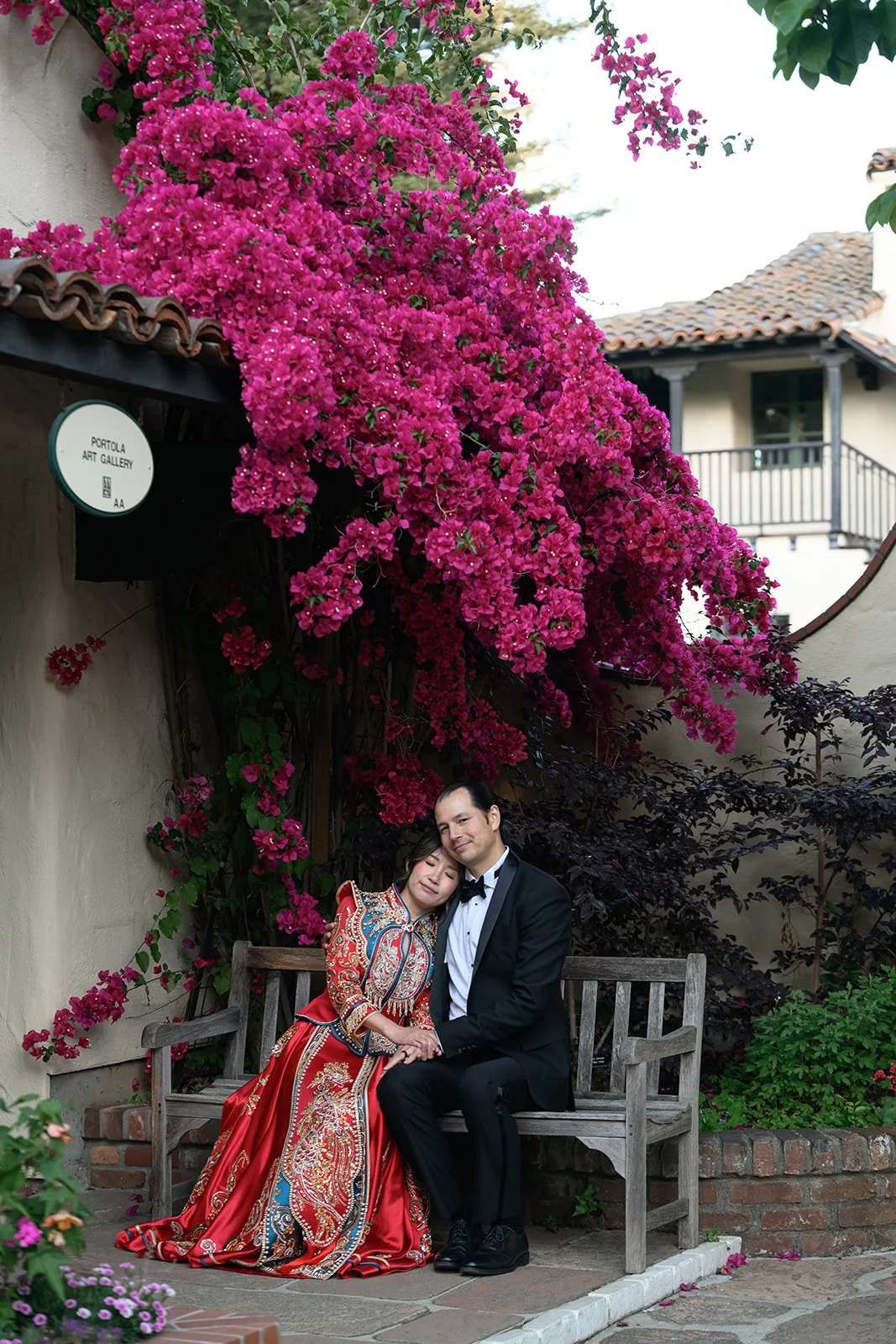 Wedding at the Allied Arts Guild in Menlo Park, CA