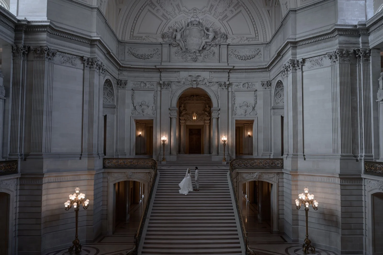 Bride and Groom at San Francisco City Hall