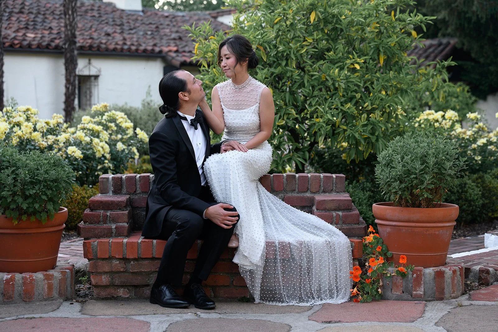 Wedding at the Allied Arts Guild in Menlo Park, CA