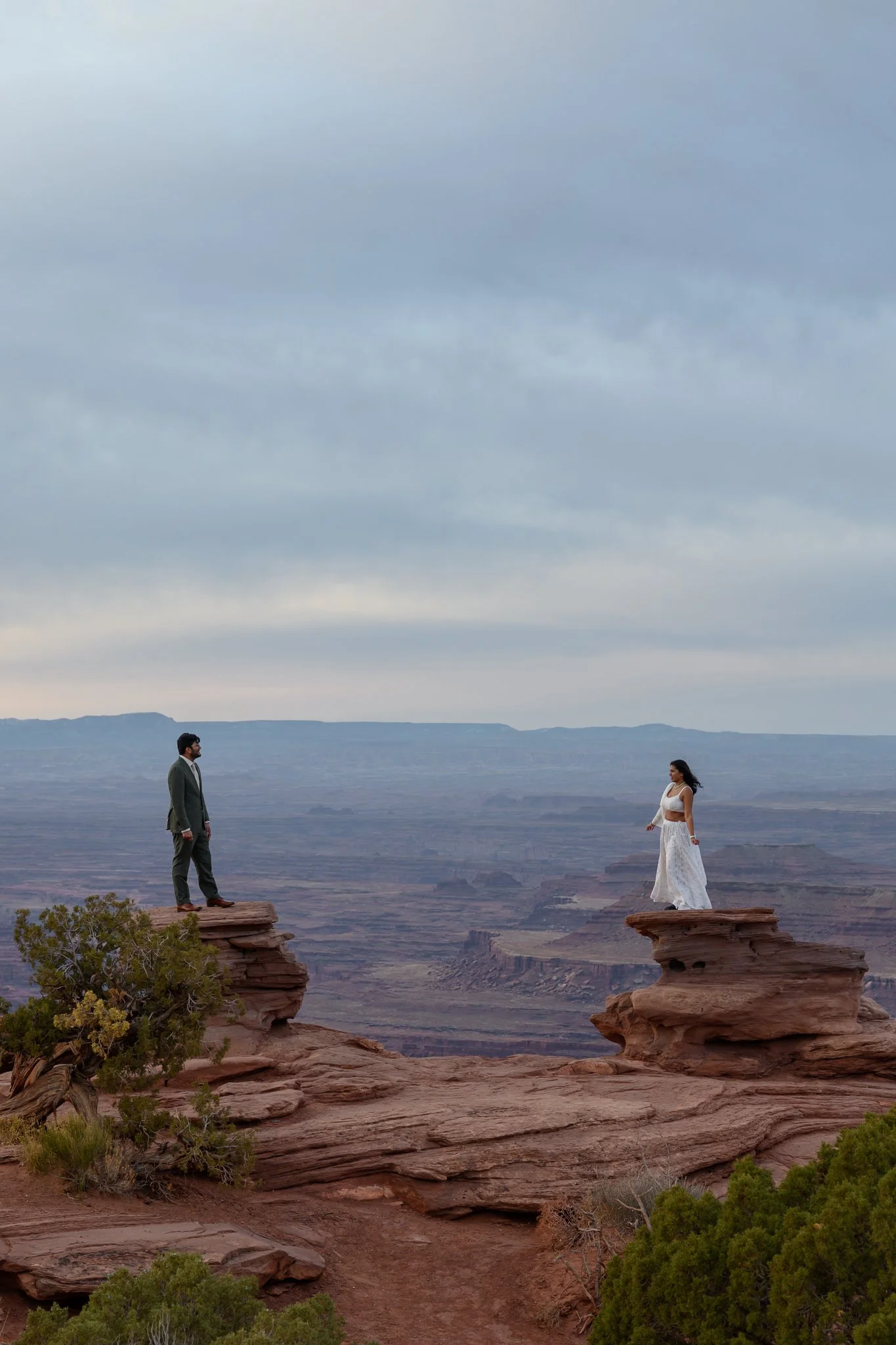 An elopement in Moab, Utah