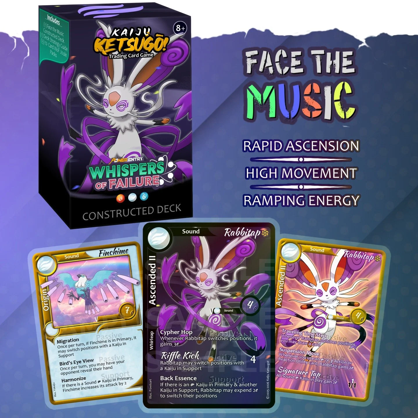 High Movement Constructed Deck! Loads of strategy, tons of synergy. Made for the dancer (or the person who can't sit still)! Can't wait to show this one off. Playtests are happening now.

Coming soon to Kickstarter!
Follow along at 
https://www.kicks