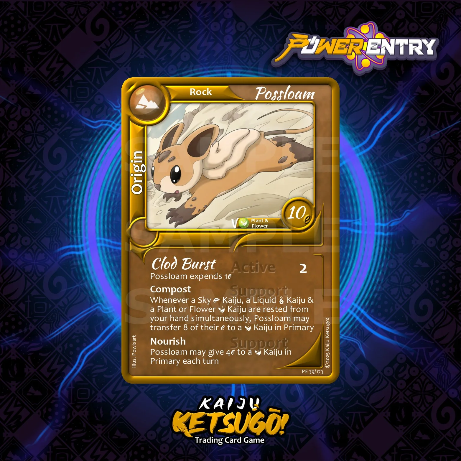 Possloam, the cutest and dirtiest little possum An&egrave;ria has ever seen. It may not be much as an attacker, but it's willing to give everything it has in Support.